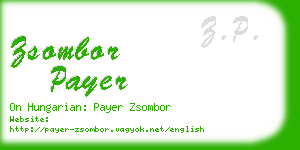 zsombor payer business card